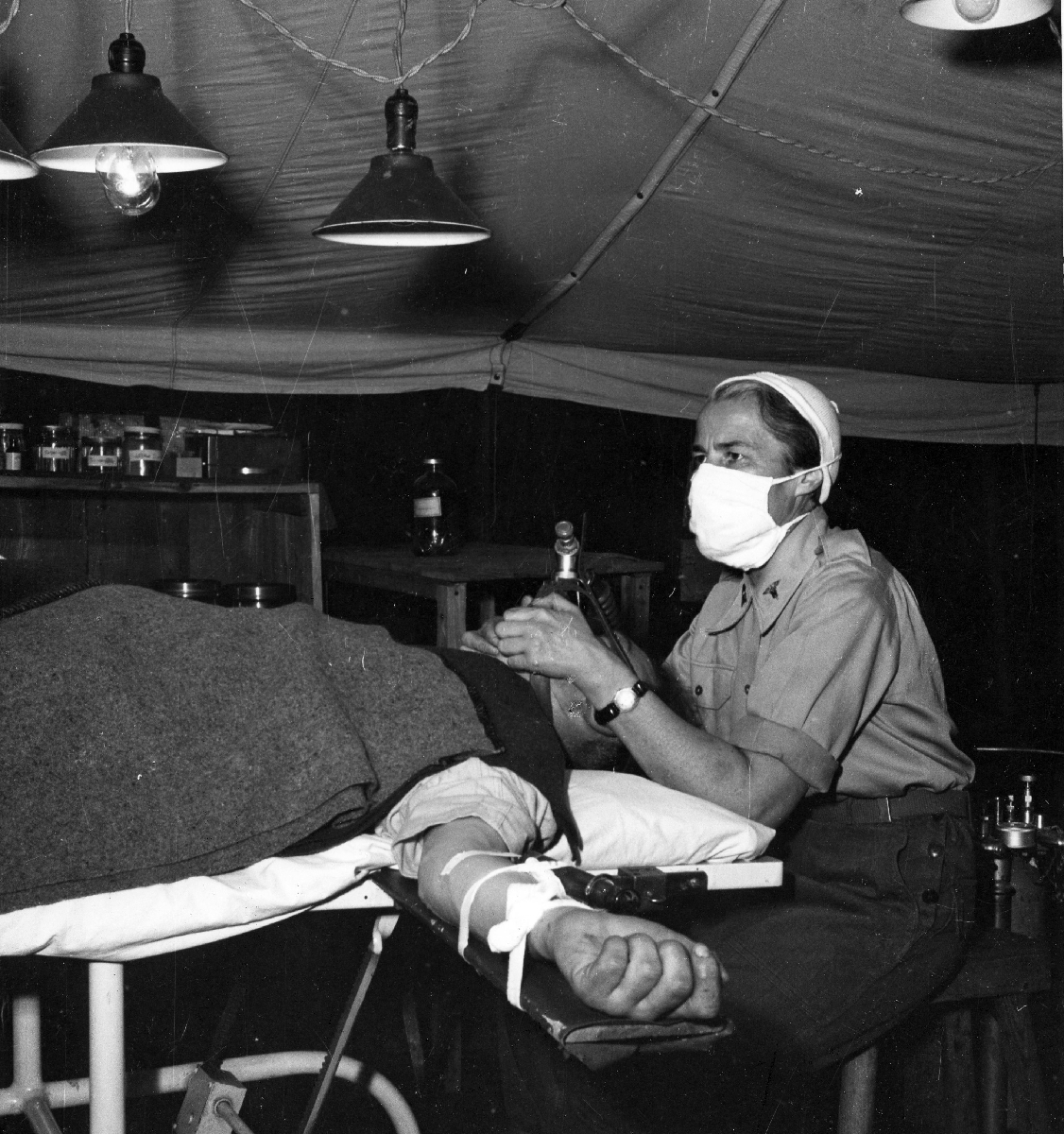 1952년 노르웨이 이동외과병원 환자 사진