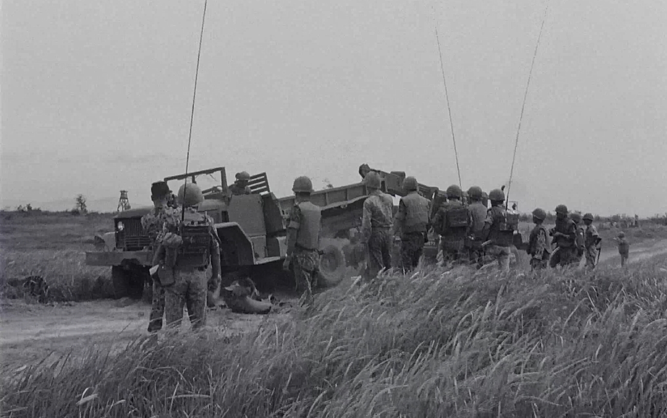 1969년 '주월한국군의 청룡부대 활약상 - 부비트랩 폭발' 영상