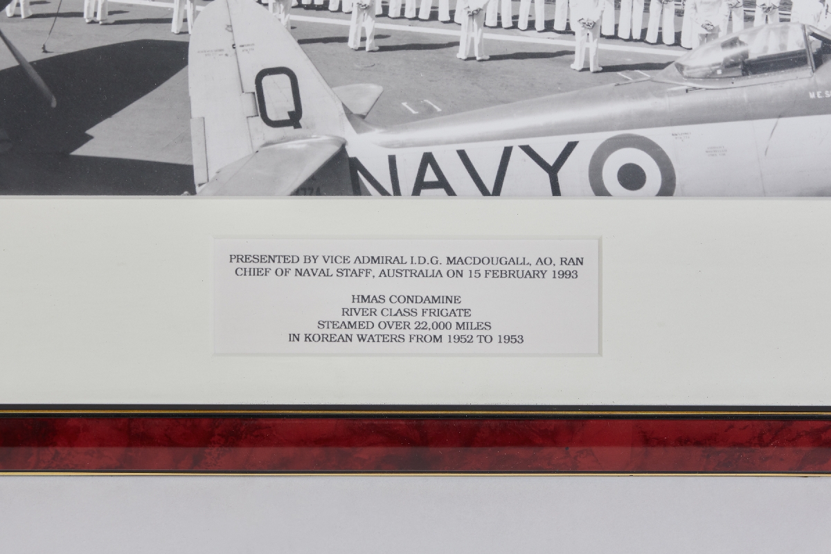 1993년 기증유물(6·25전쟁 참전 호주 군함 사진 액자)
