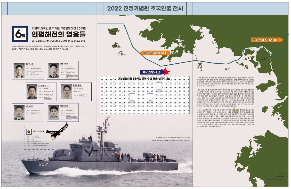 2022년 호국인물 주제전시 패널 디자인